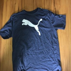 Grey simple puma cotton shirt